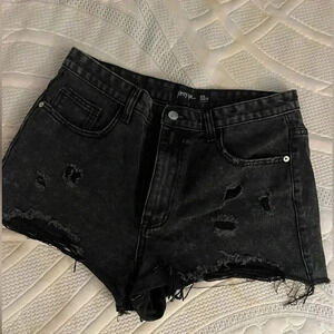 Nasty girl black Jean shorts size 14